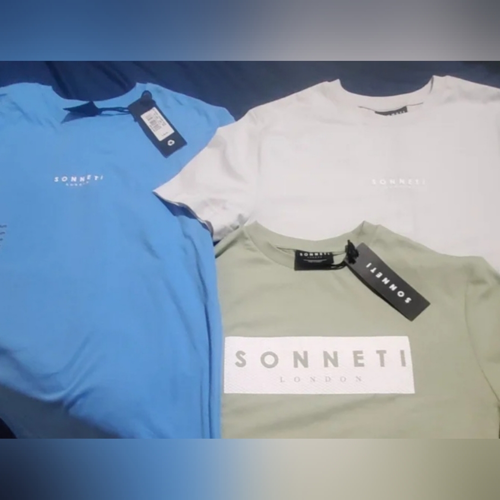 Sonneti London 100% Cotton T-Shirts, 2 For $22 Sale! Mens Medium, Your Choice!